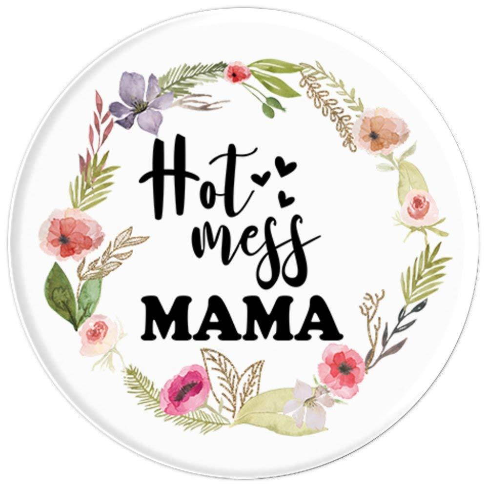 Hot Mess Mama - Funny Parenting Mother Slogan