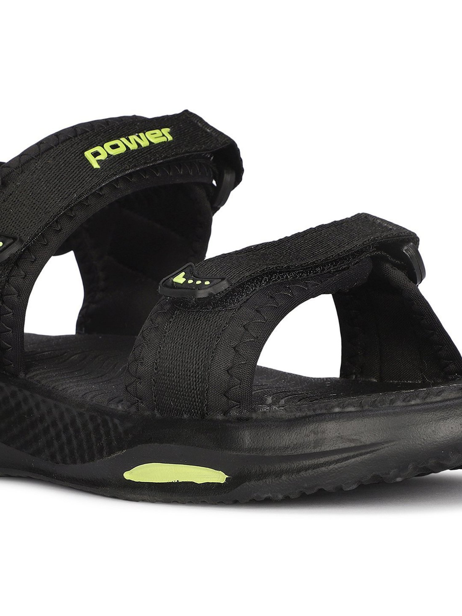 Power by Bata Men's DD Black Floater Sandals