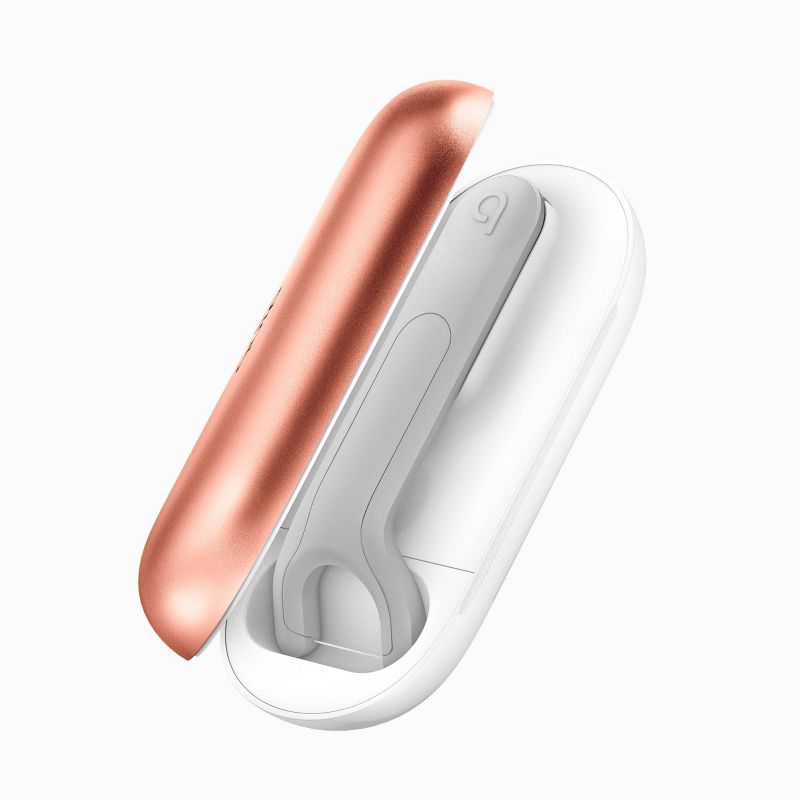 quip Plastic Refillable Floss Pick Starter Kit - Reusable Pick + Dispenser - 180-Use / 7.6 yd / 7 m Refill Included - White