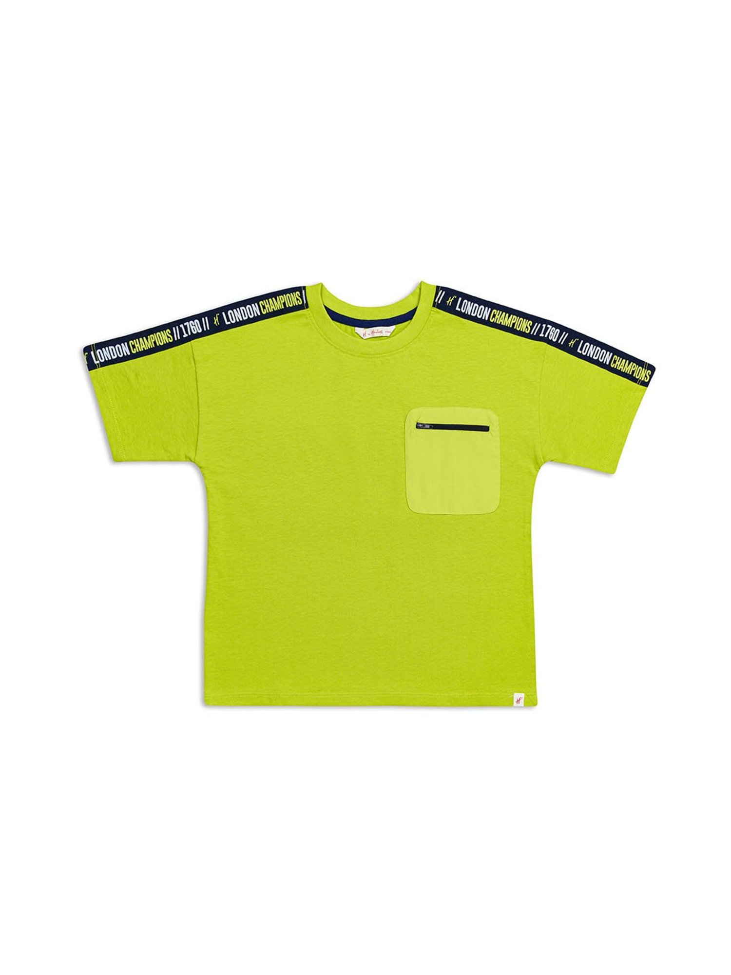 H by Hamleys Kids Green Printed T-Shirt