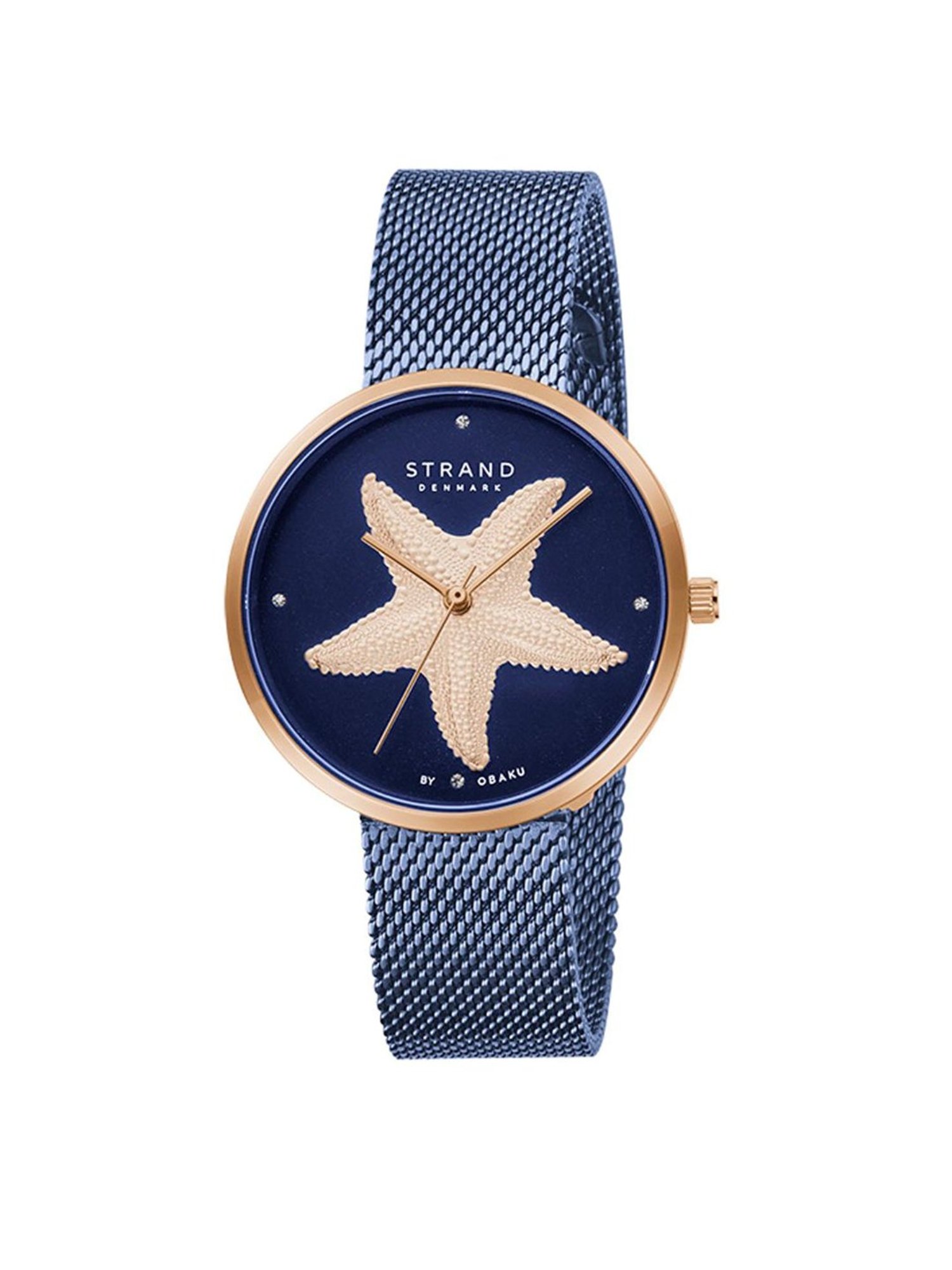 STRAND by Obaku S700LHVLML-DSF Starfish Ocean Analog Watch for Women