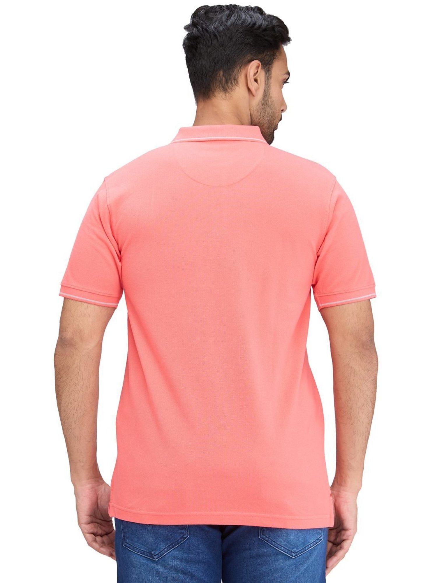 Raymond Pink Slim Fit Polo T-Shirt