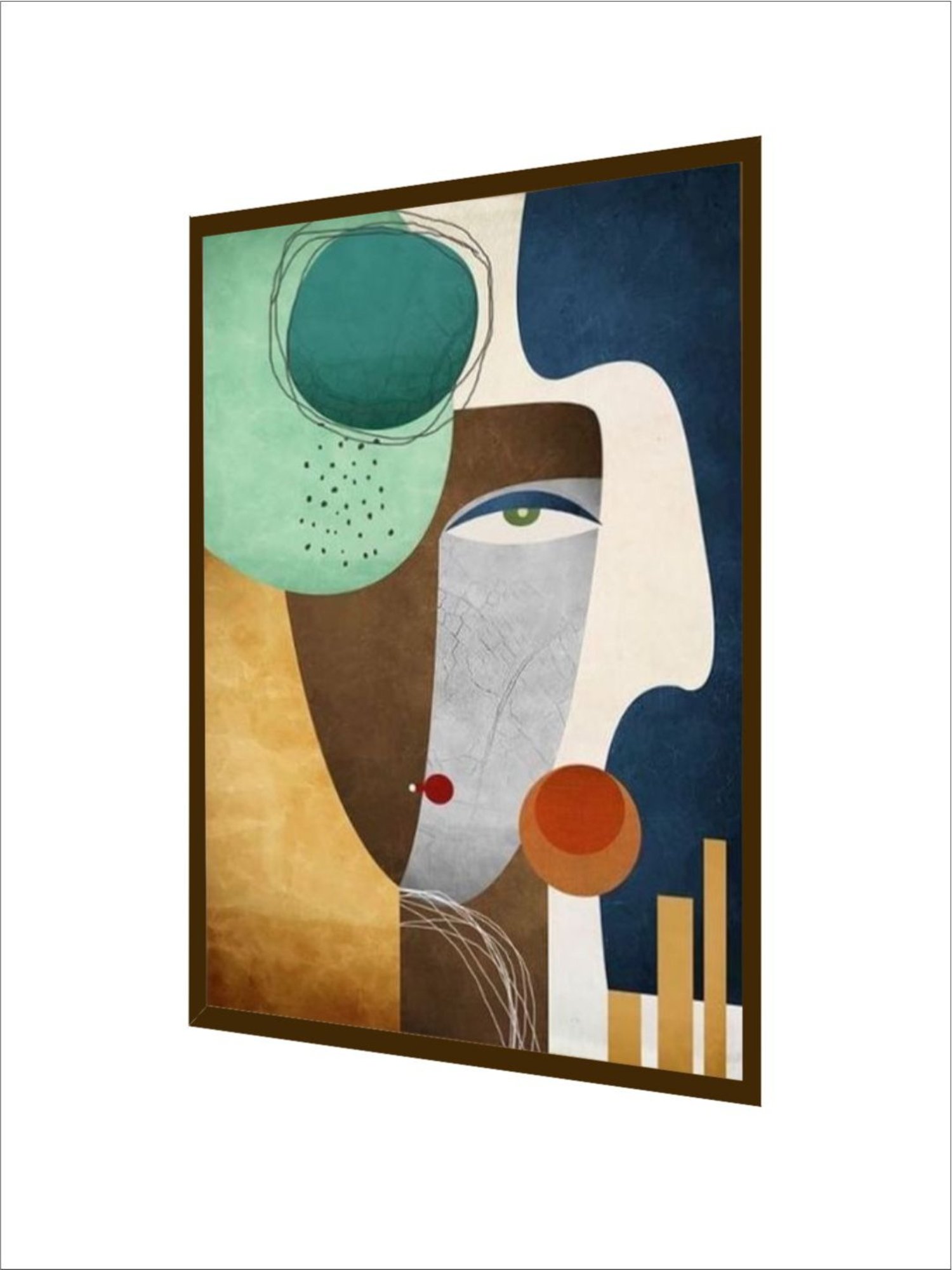 The Art House Abstract Multicolor Canvas Wall Painting