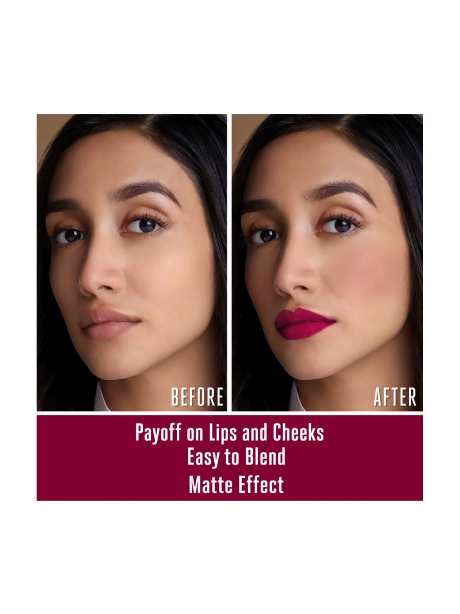 Lakme 9 to 5 Weightless Lip & Cheek Color Rosy Plum 9 gm