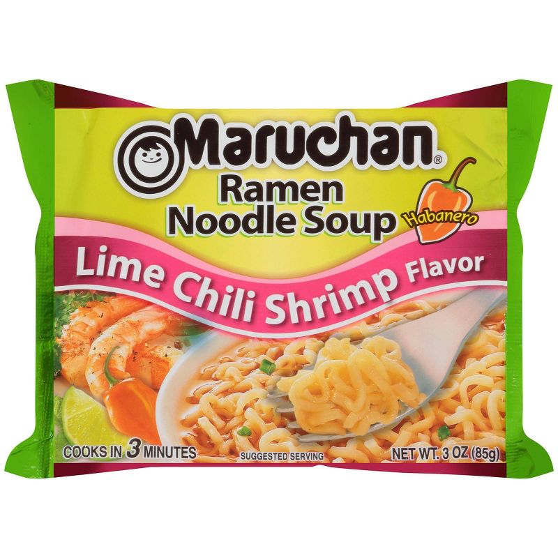 Maruchan Ramen Noodle Soup Lime Chili Shrimp Flavor - 3oz