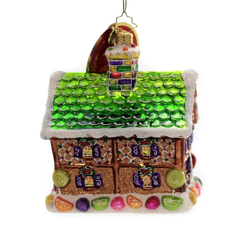 Christopher Radko 5.0" Home For The Holidays . Ornament Gingerbread House  -  Tree Ornaments