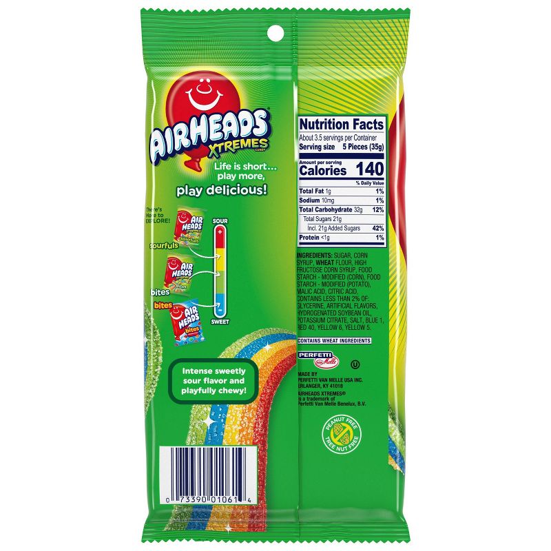 Airheads Extremes Rainbow Berry Sour Candy - 4.5oz