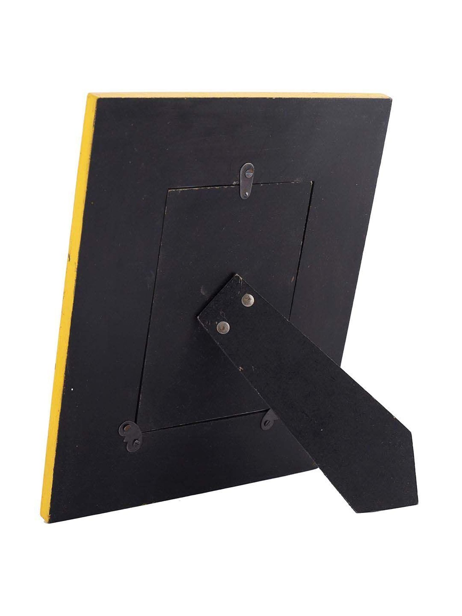 Aapno Rajasthan Yellow & Red Wooden Table Top Photoframe