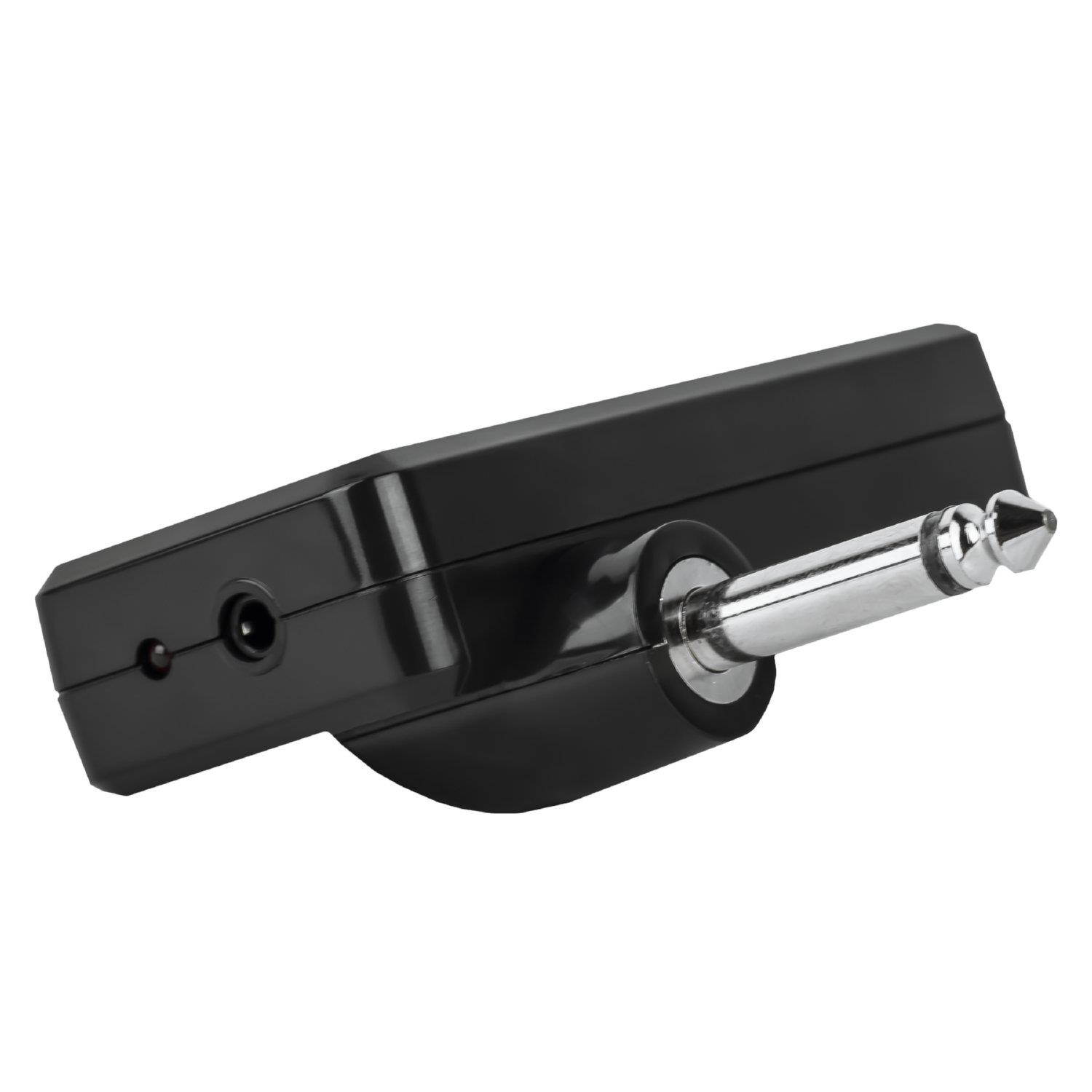 Nady AxeHead Miniature Headphone Guitar Amplifier _ Built-in amp simulation with gain, tone and volume controls _ includes headphones splitter, 3.5mm audio cable, and USB charging cable