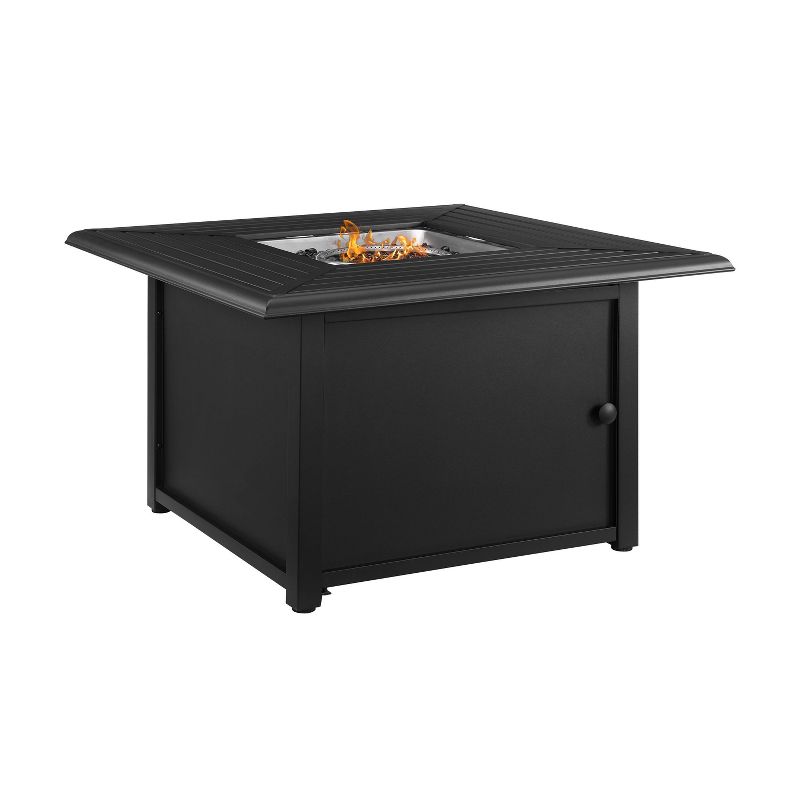 Dante Metal Fire Table - Black - Crosley