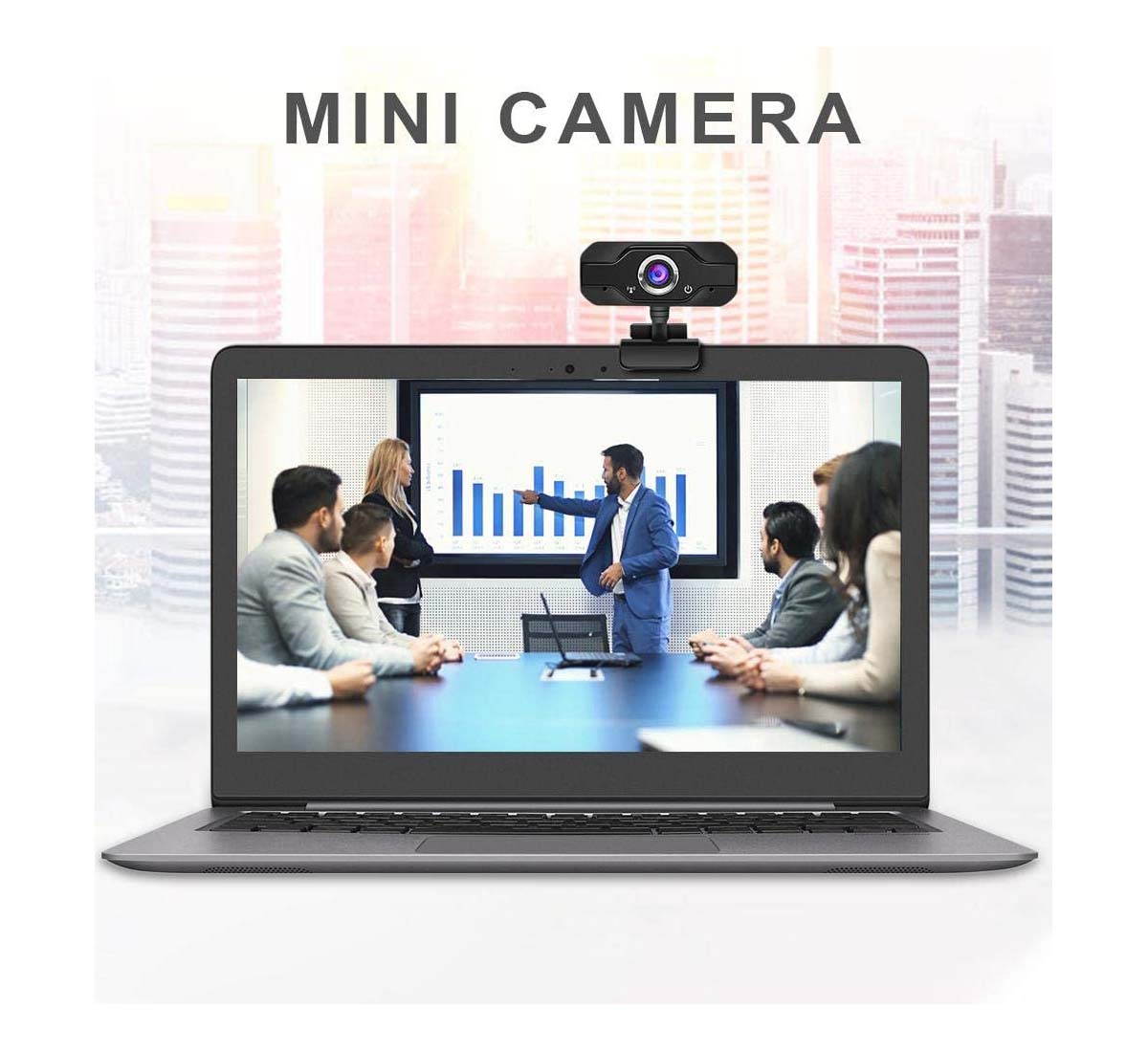 1080P Webcam with Microphone - easyday 110-degree Wide Angle Widescreen USB HD Camera, Laptop Computer Web Cam for YouTube Skype FaceTime OBS