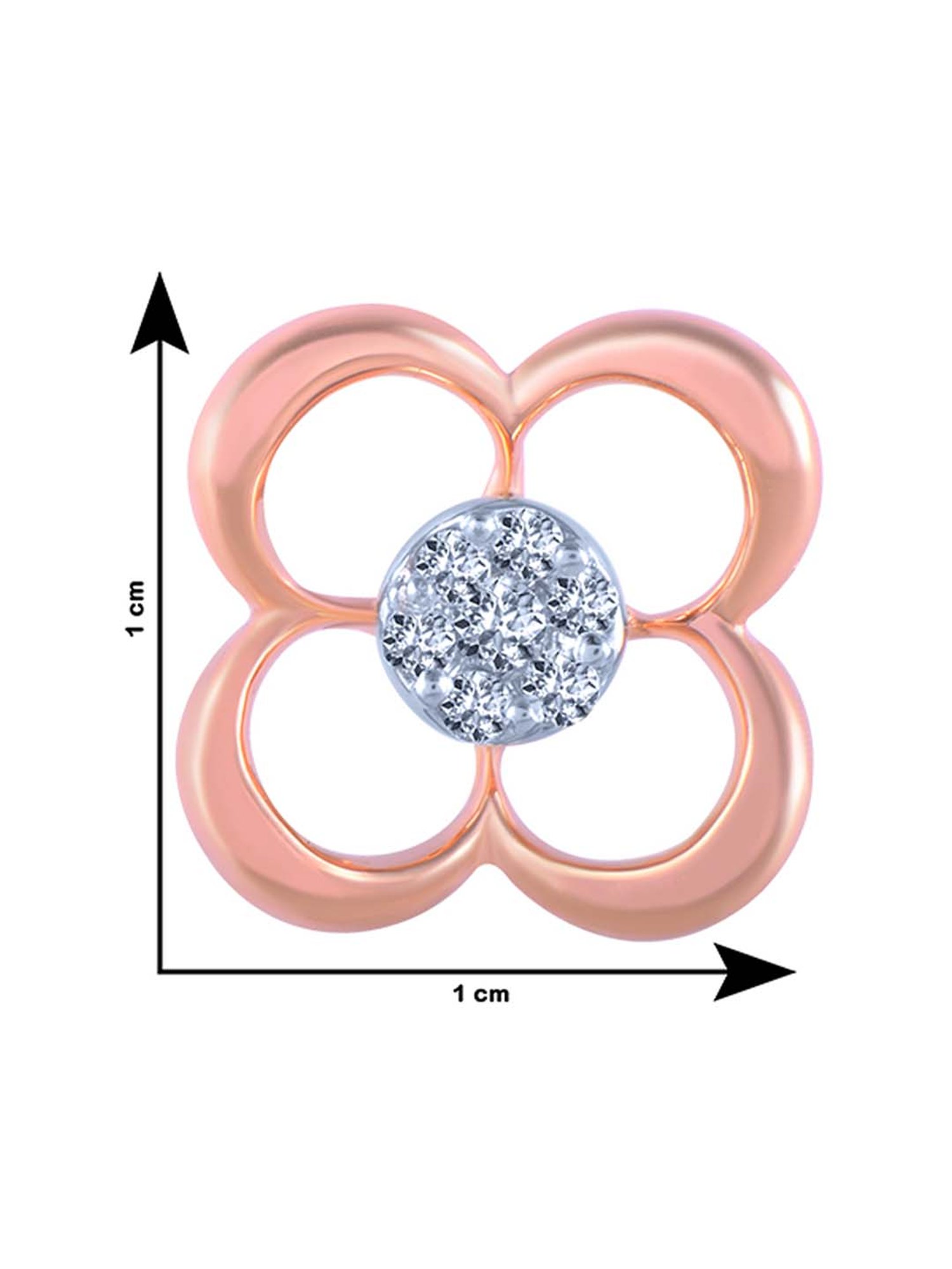 P.C. Chandra Jewellers 18 kt Gold & Diamond Earrings