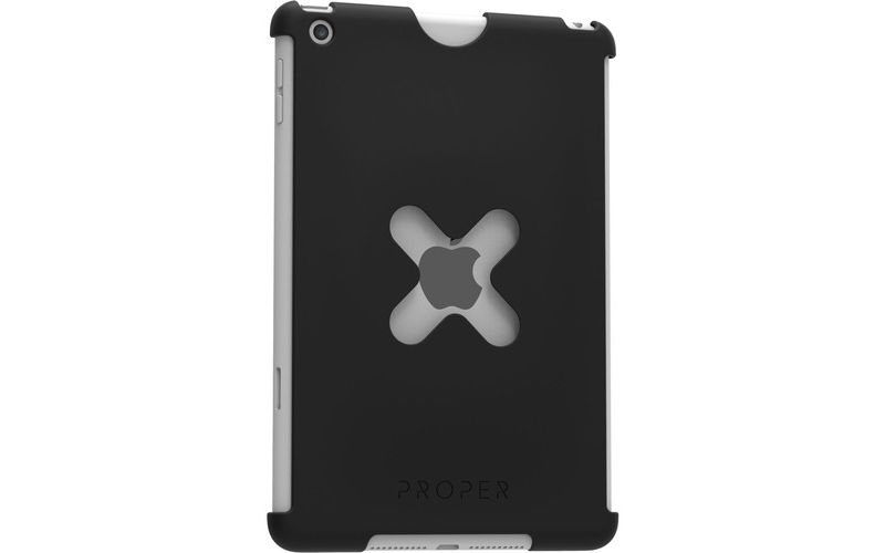 PROPER X Lock Case - For Apple iPad mini, iPad mini 2, iPad mini 3 iPad mini, iPad mini 2, iPad mini 3, Apple Pencil - Space Gray - Rubberized