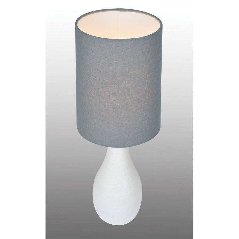 Quatro Table Lamp Brushed White  - Lite Source