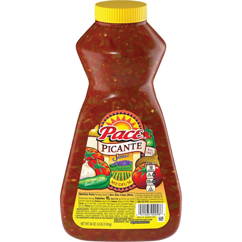 Pace Medium Picante Sauce 64oz