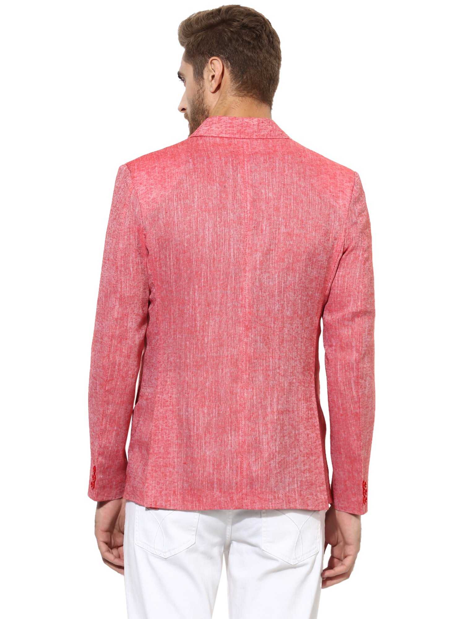 Louis Philippe Light Blue Regular Fit Blazer