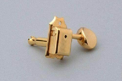 NEW - 6-In-Line Vintage Style Guitar Tuning Keys, 14:1 Gear Ratio - GOLD