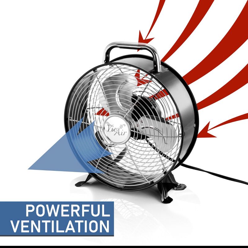 Air King 18" 1/6 HP 3-Speed Adjustable Height Floor Fan with Roll-About Stand