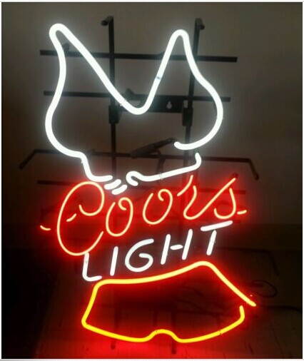 Fashion Neon Sign Coors  lightHooters Handcrafted Real Glass Lamp Neon Light Neon Sign Beerbar Sign Neon Beer Sign 19x15