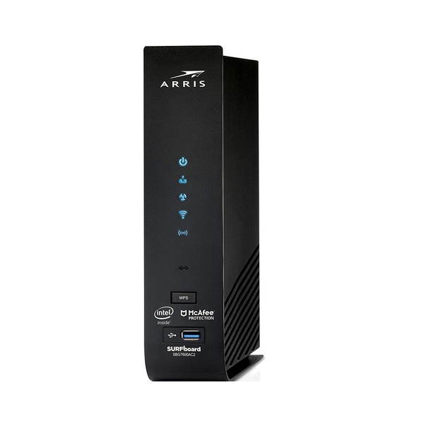 ARRIS SURFboard (32x8) DOCSIS 3.0 Cable Modem Plus AC2350 Dual Band Wi-Fi Router, 1 Gbps Max Speed, Certified for Comcast Xfinity, Spectrum, Cox & more (SBG7600AC2)