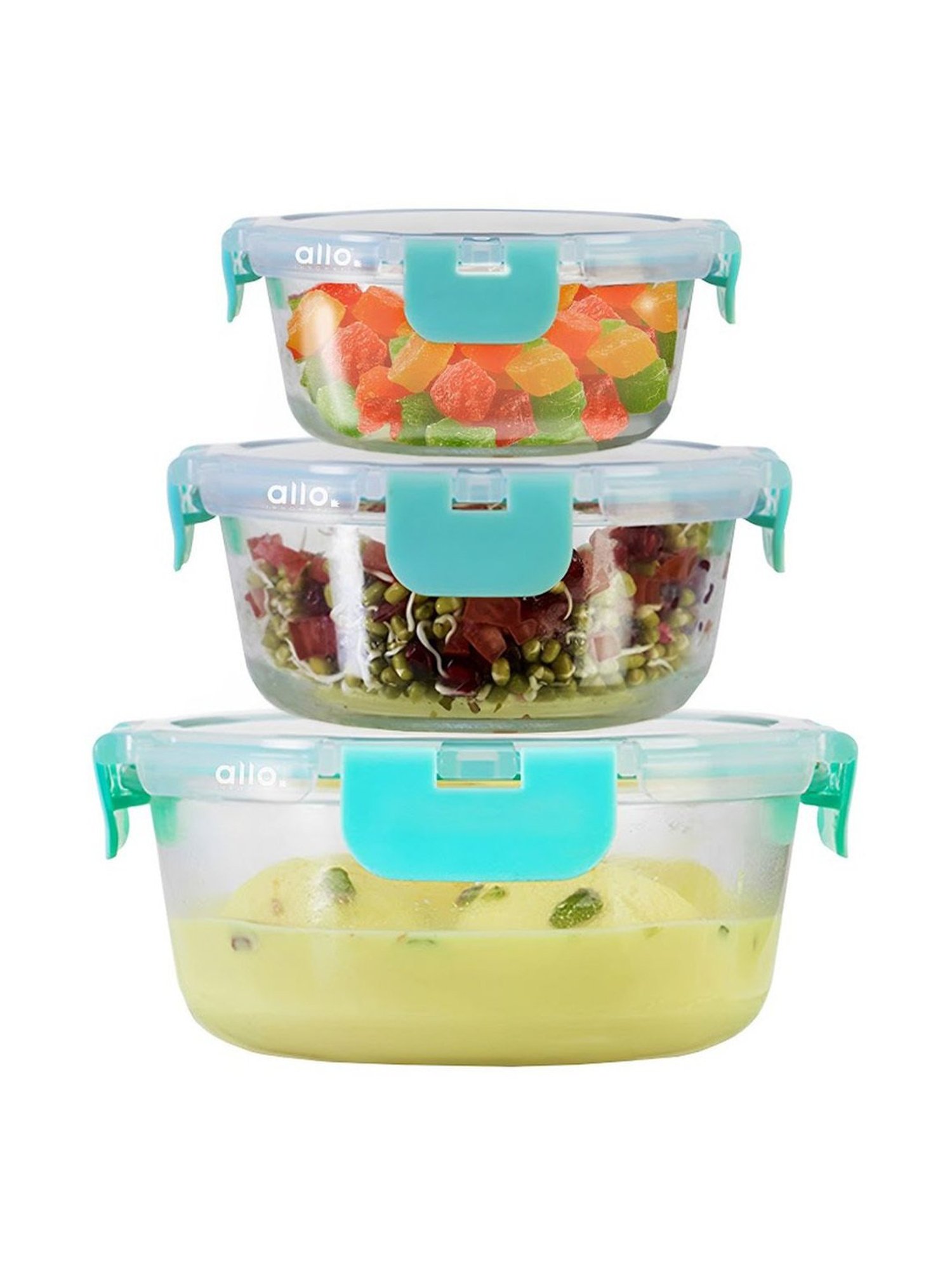 Borosilicate Glass Containers with Lids Microwave Safe Container for Glass Food Storage Containers