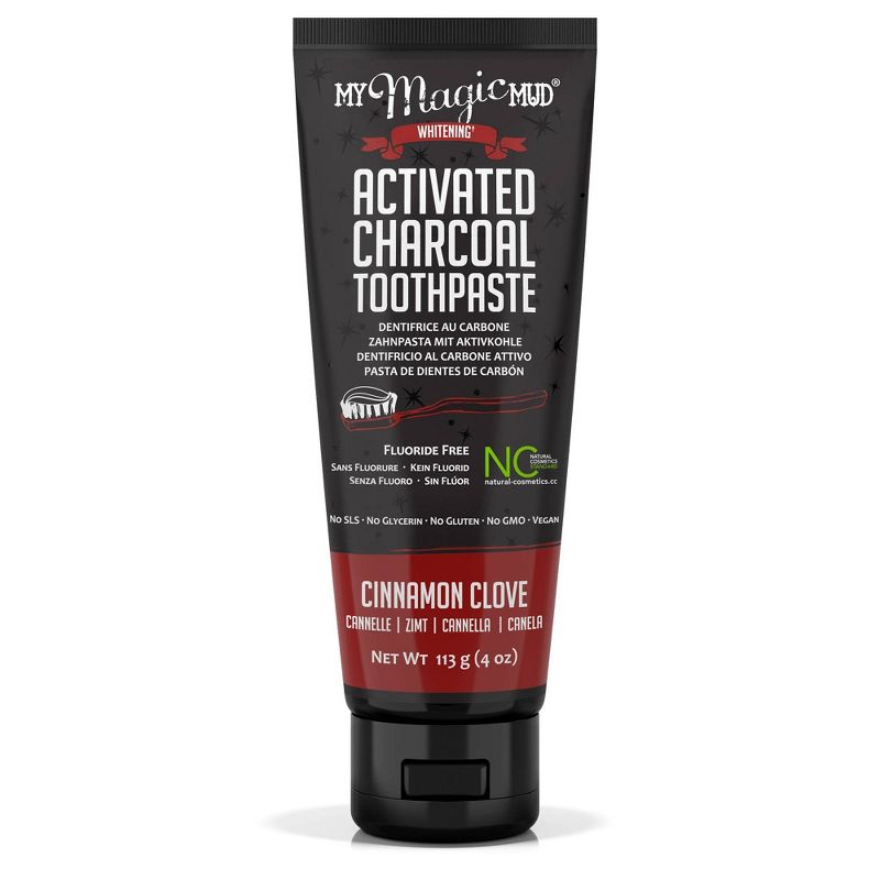 My Magic Mud Activated Charcoal Toothpaste Cinnamon Clove - 4oz