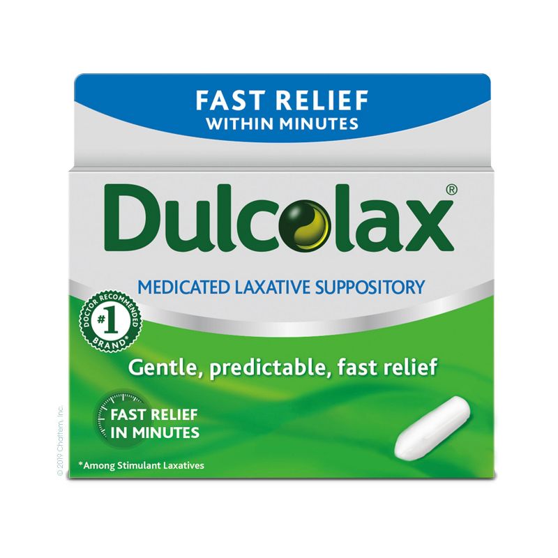 Dulcolax Gentle and Predictable Fast Relief Laxative Suppositories - 28ct