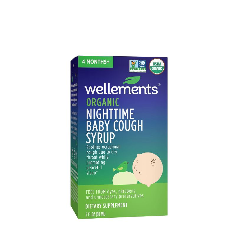 Wellements Organic Baby Nighttime Cough - 2 fl oz
