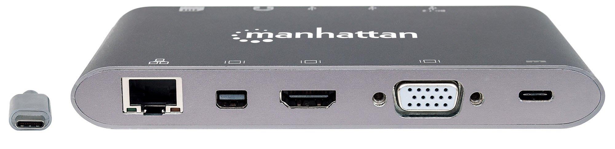 Manhattan SuperSpeed USB-C to 7-in-1 Docking Station