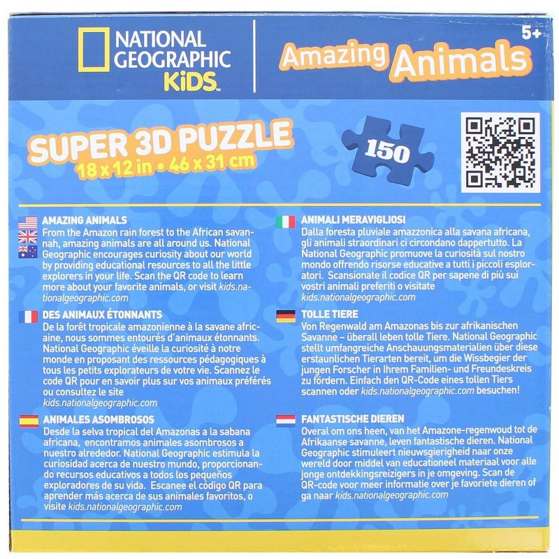 National Geographic National Geographic Kids Dolphin 150 Piece Super 3D Jigsaw Puzzle