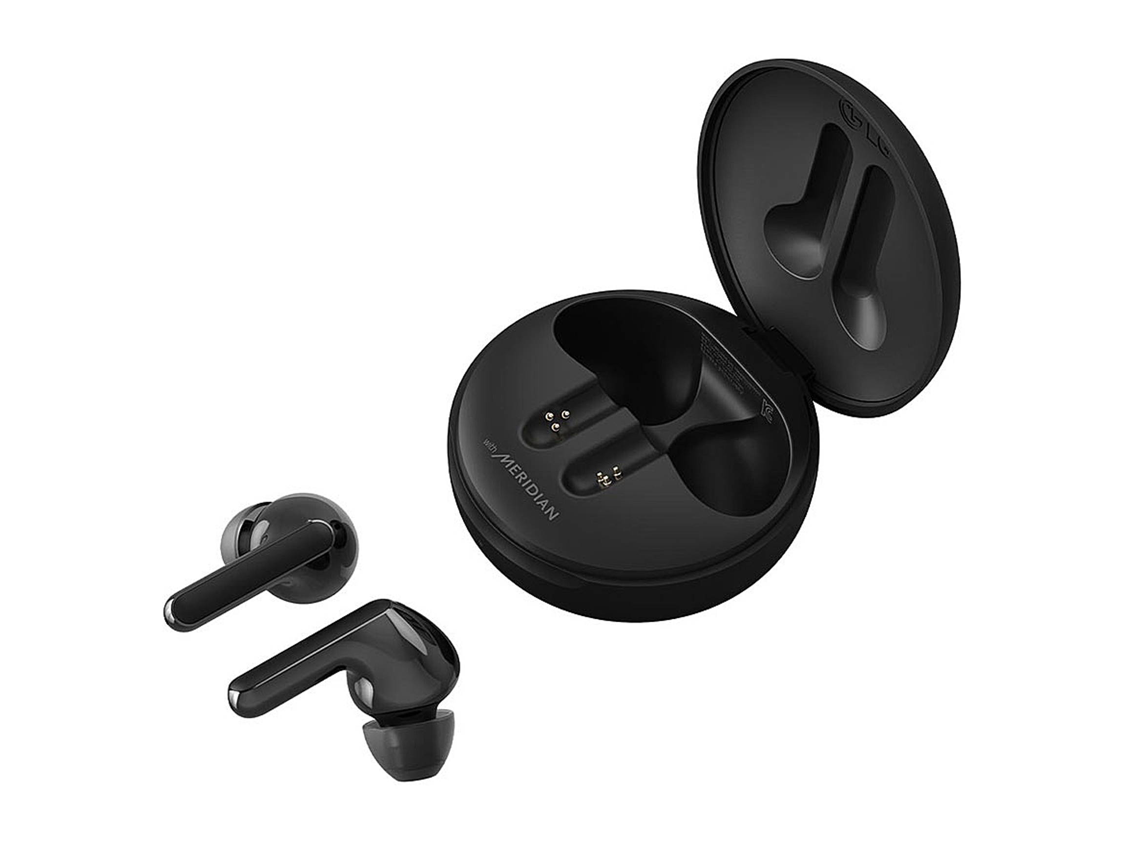 LG TONE Free Wireless Charge FN5W Wireless Earbuds w/ Meridian Audio - Black