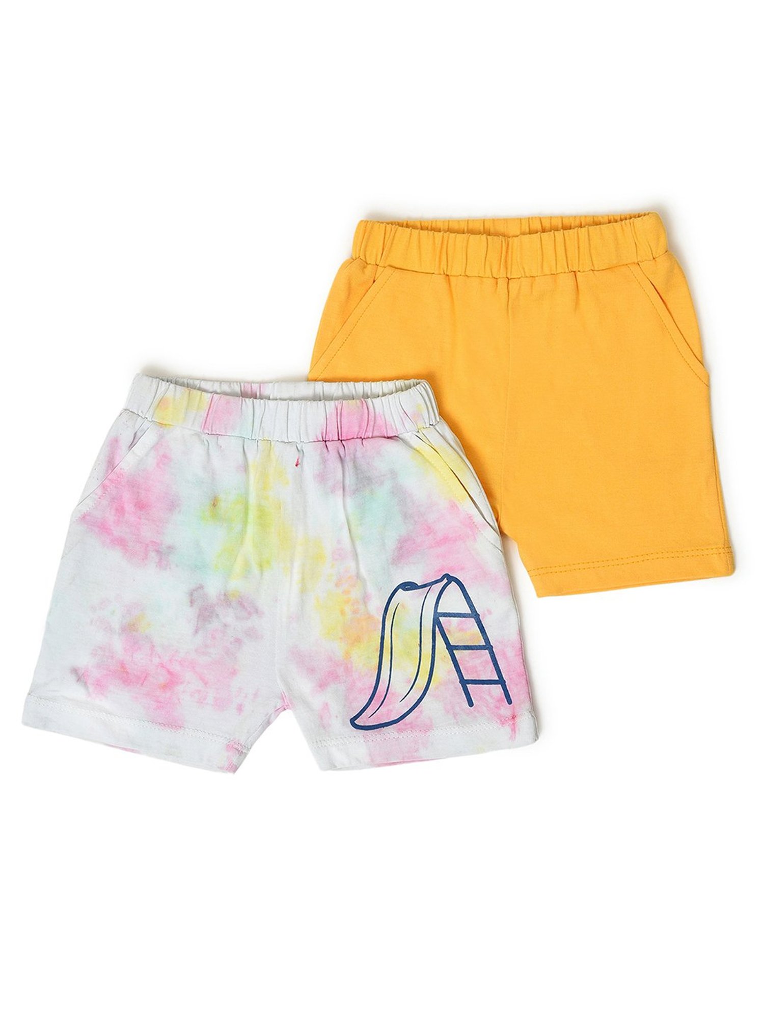 MiArcus Kids Multicolor Printed Shorts (Pack Of 2)