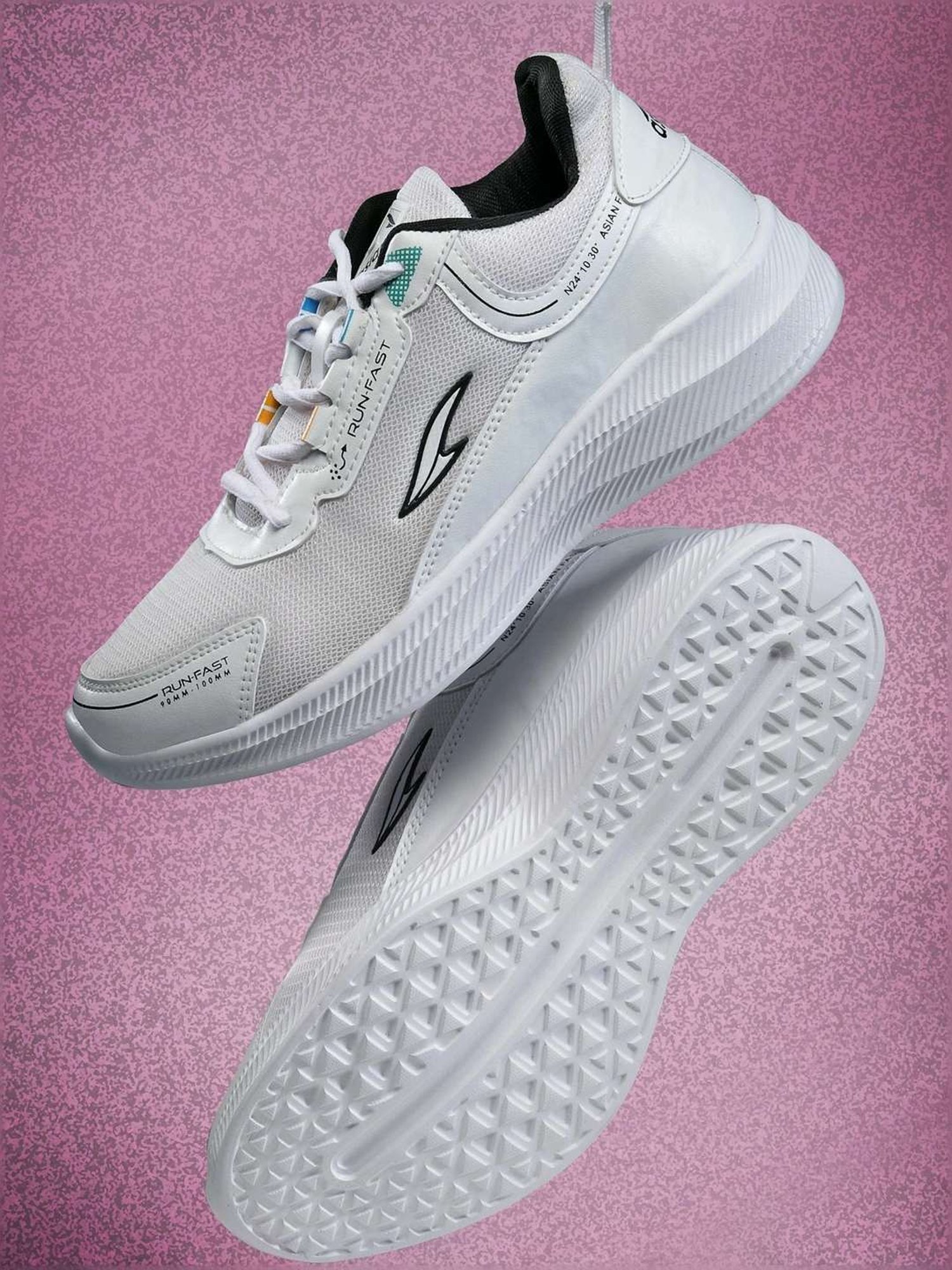 Asian Men's White Running Shoes