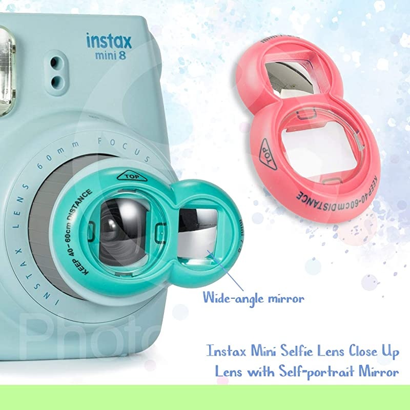 Instax Mini 9 Flamingo Pink 13 Piece Accessory Bundle Includes Camera Case with Strap Selfie Lens Photo Album Decorative Stickers Colorful Frames and a Whole Lot More