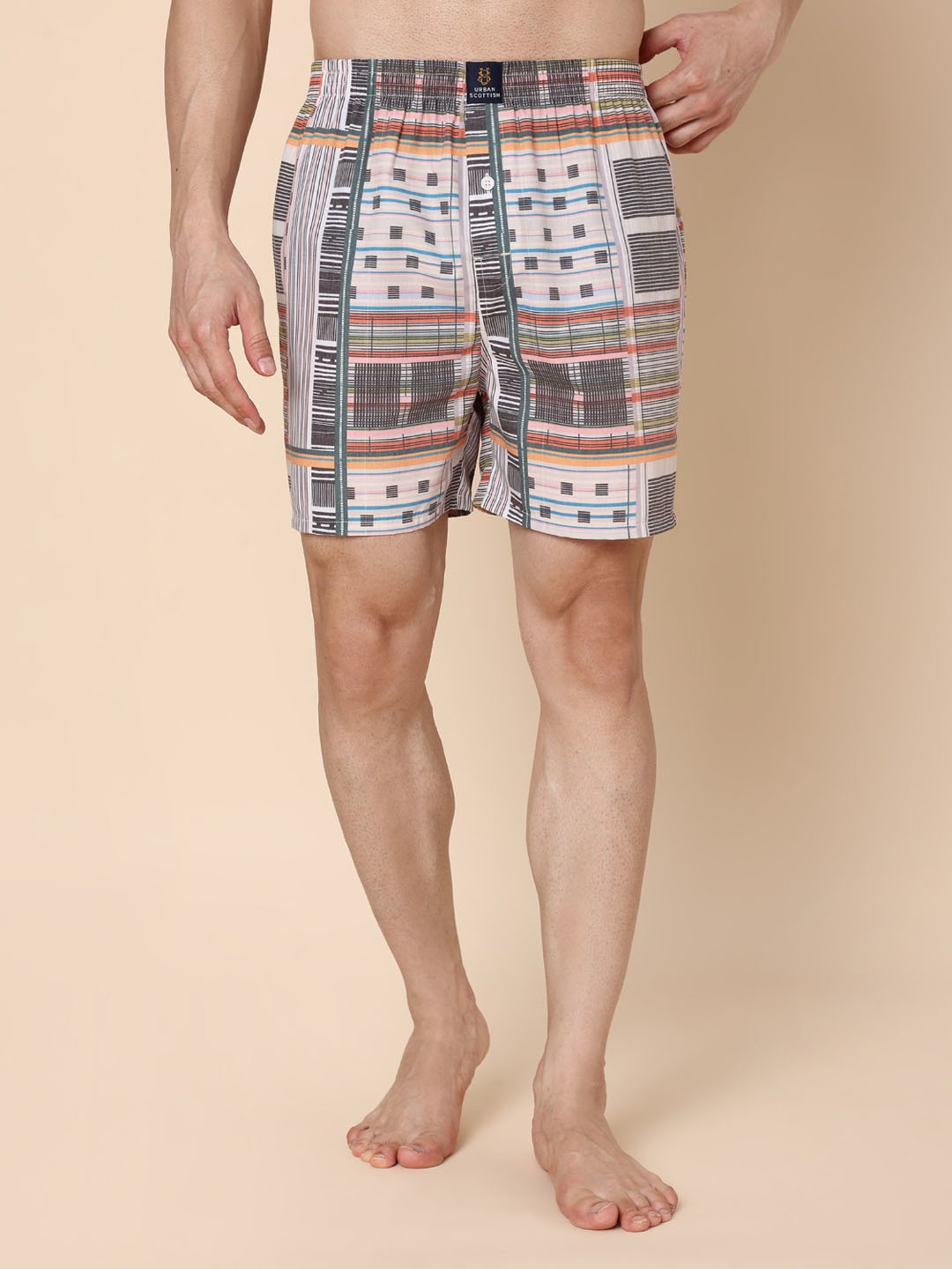 Urban Scottish Multi Other Regular fit Print Boxers-Pack of 3