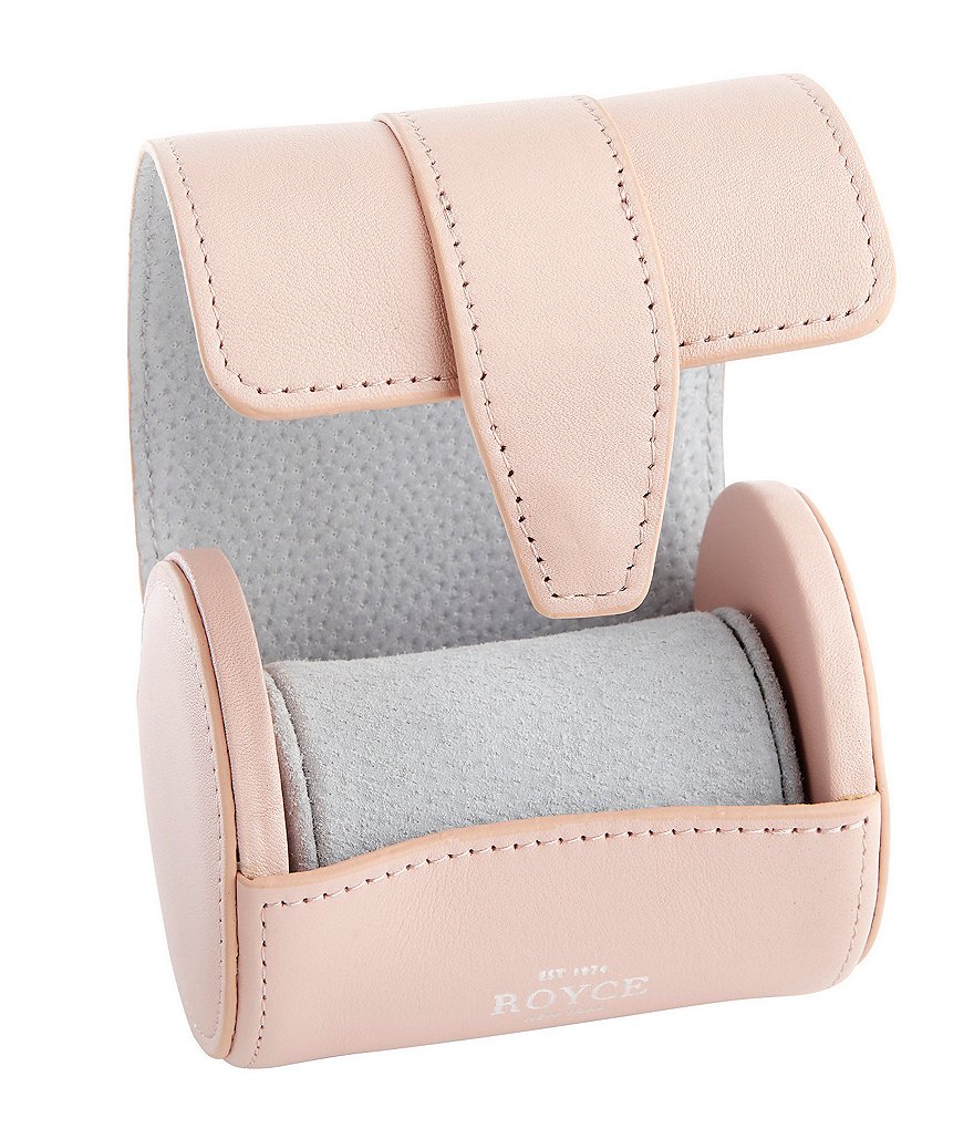 ROYCE New York Single Leather Executive Travel Roll