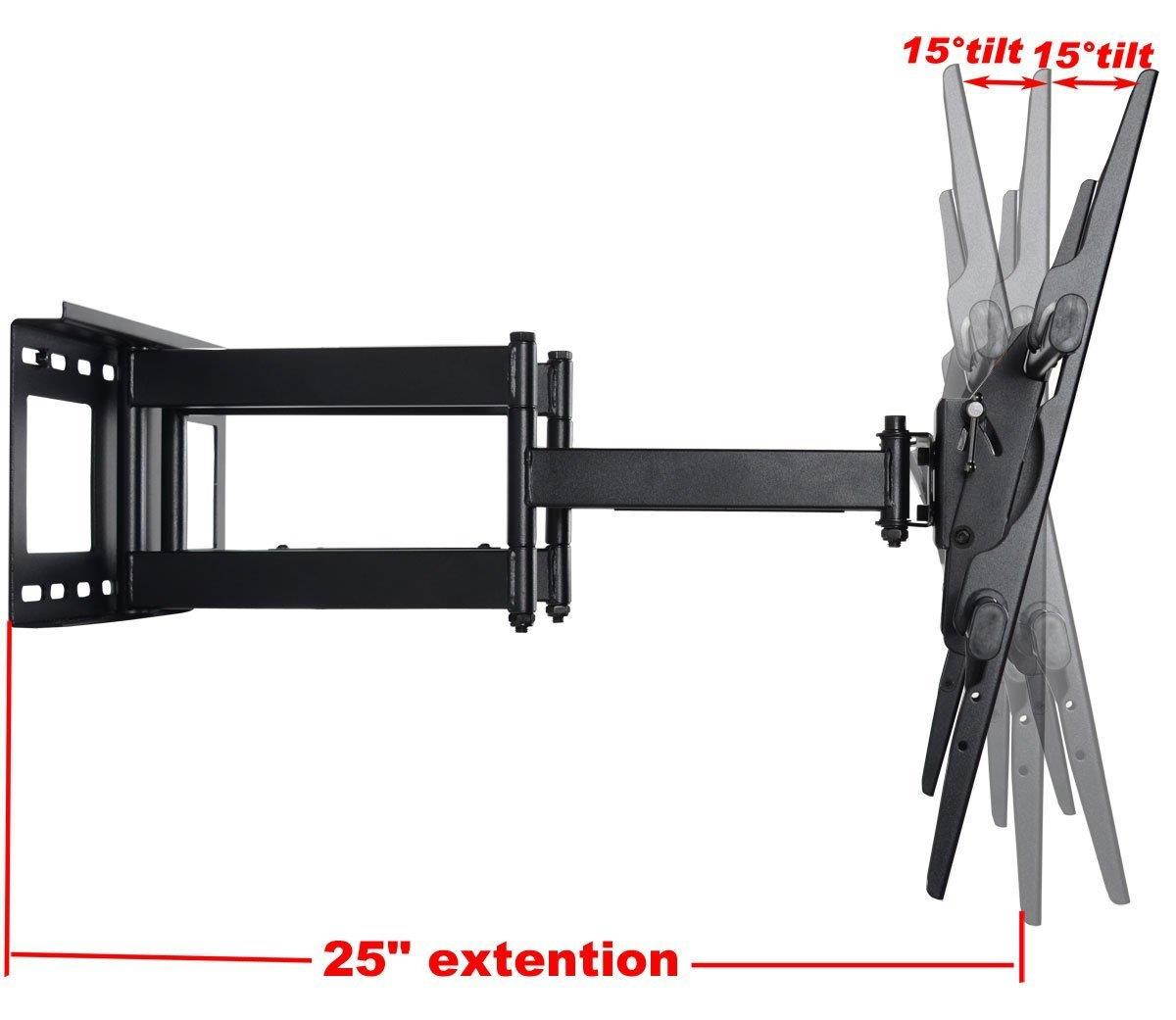 VideoSecu Extra Large Heavy Duty Steel Bracket TV Mount fits JVC 37" 42" 49" LT-43EM75 LT-49EM75 JLC37BC3002 JLC37BC3000 JLE37BC3001, JLC42BC3002, JLC42BC3000, JLE42BC3500, JLE42BC3001 LCD HDTV A37