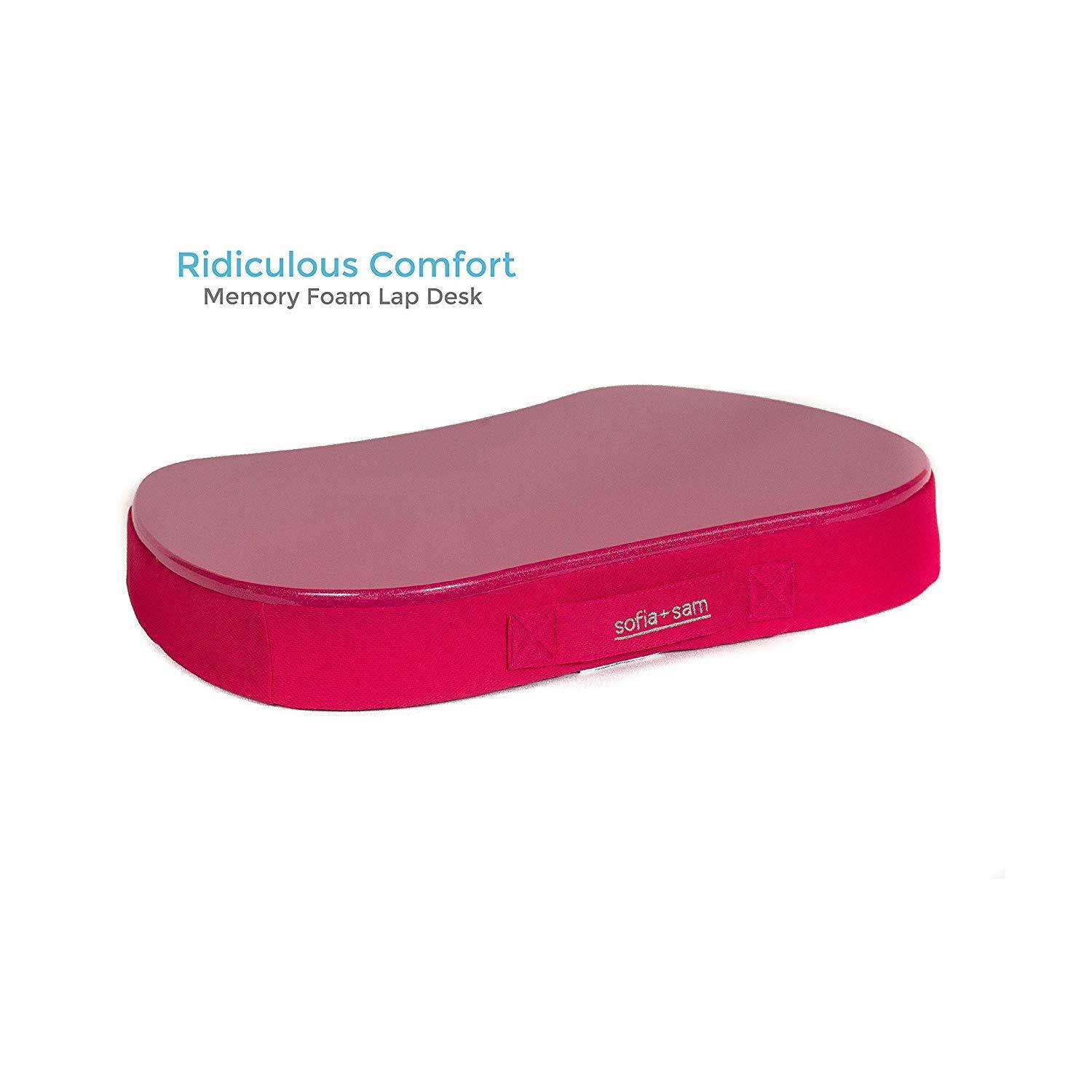 Sofia + Sam Mini Memory Foam Lap Desk Color: Pink
