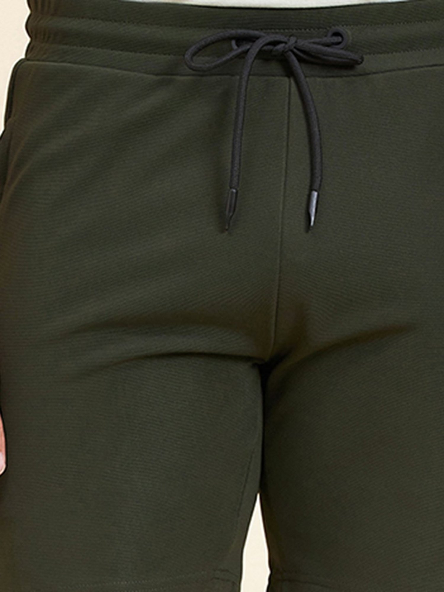 Crimsoune Club White Cotton Regular Fit Printed Lounge Shorts