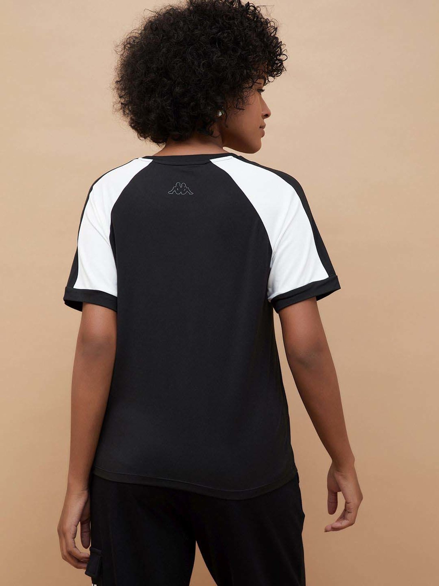 KAPPA Black Printed Sports T-Shirt