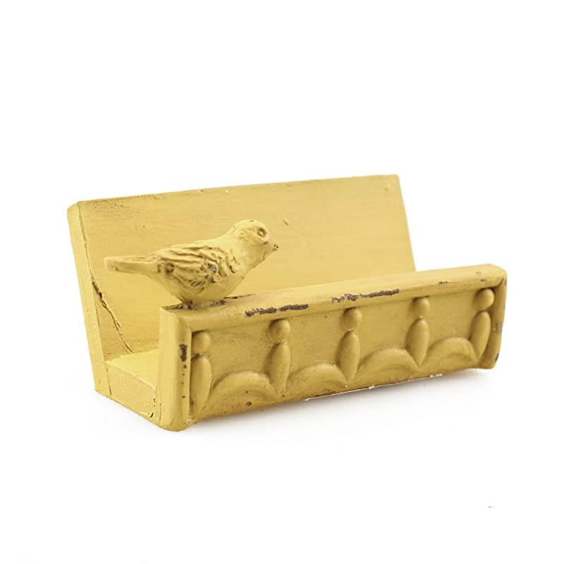 Business Card Holder Stand Bird Design (Gold)