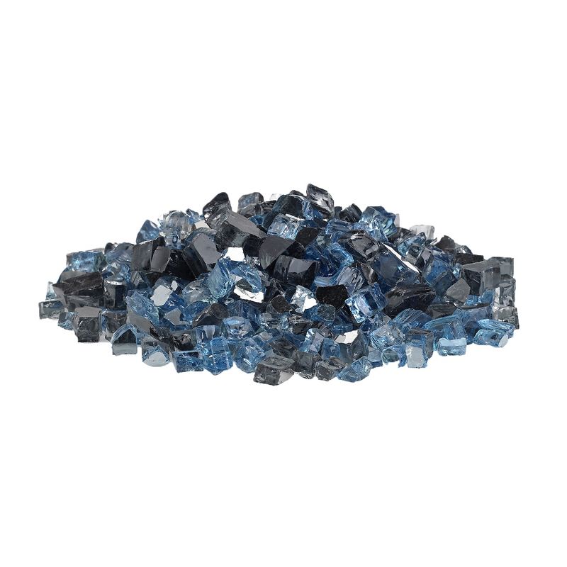 American Fireglass 10 LB Bag 1/4 Inch Reflective Fireplace & Firepit Fire Glass, Maui Breeze