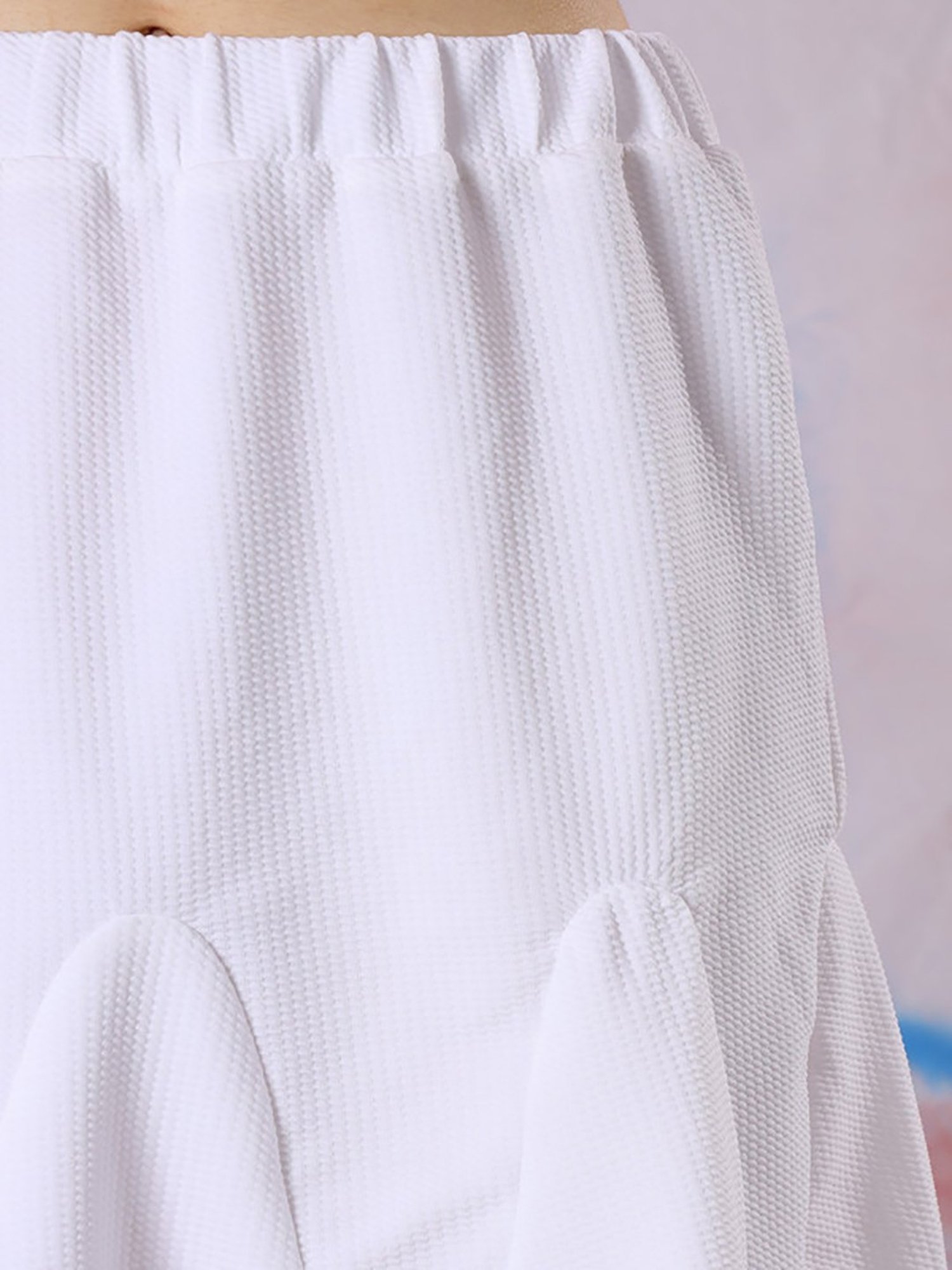 NEUDIS White Flared Skirt