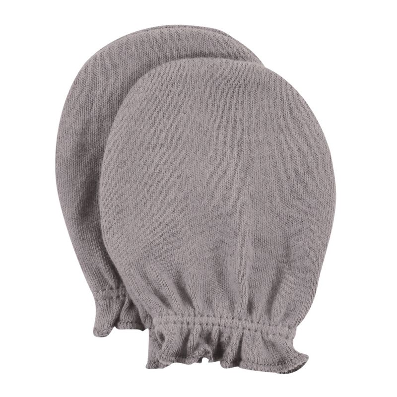 Hudson Baby Infant Boy Cotton Scratch Mittens, Forest, 0-6 Months