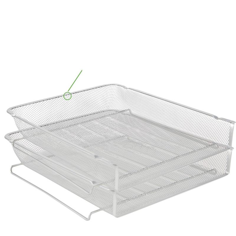 Mind Reader 2pc Stackable Letter Trays Front Load