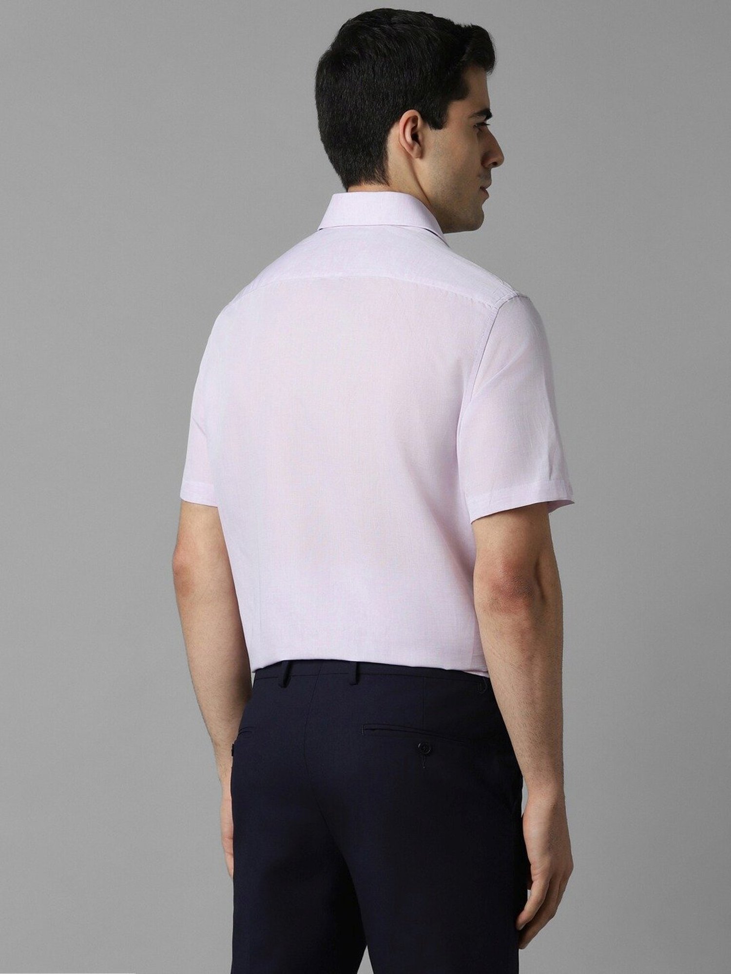 Louis Philippe Purple Regular Fit Shirt