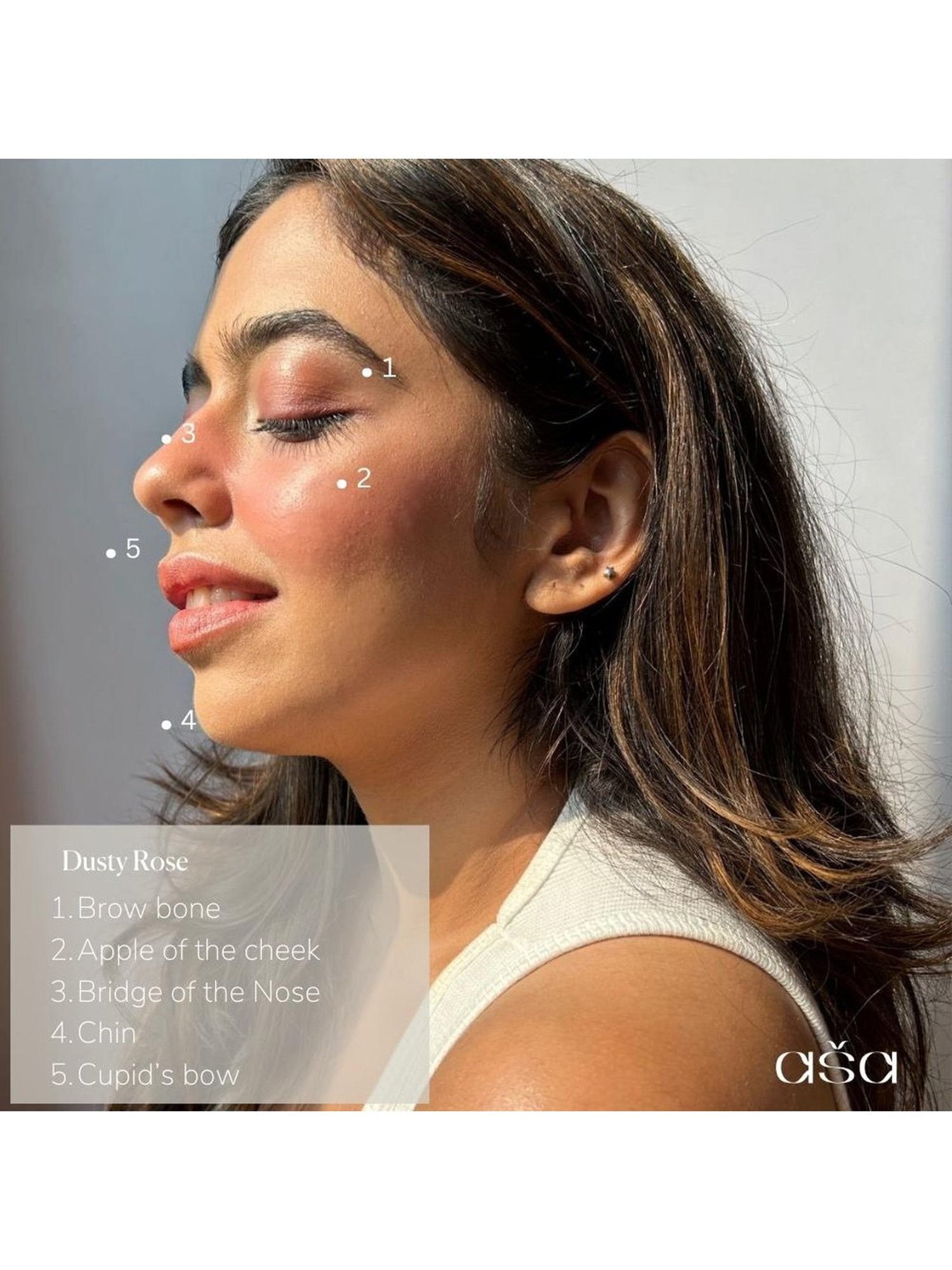 asa Creme Highlighter Dusty Rose - 3.8 gm