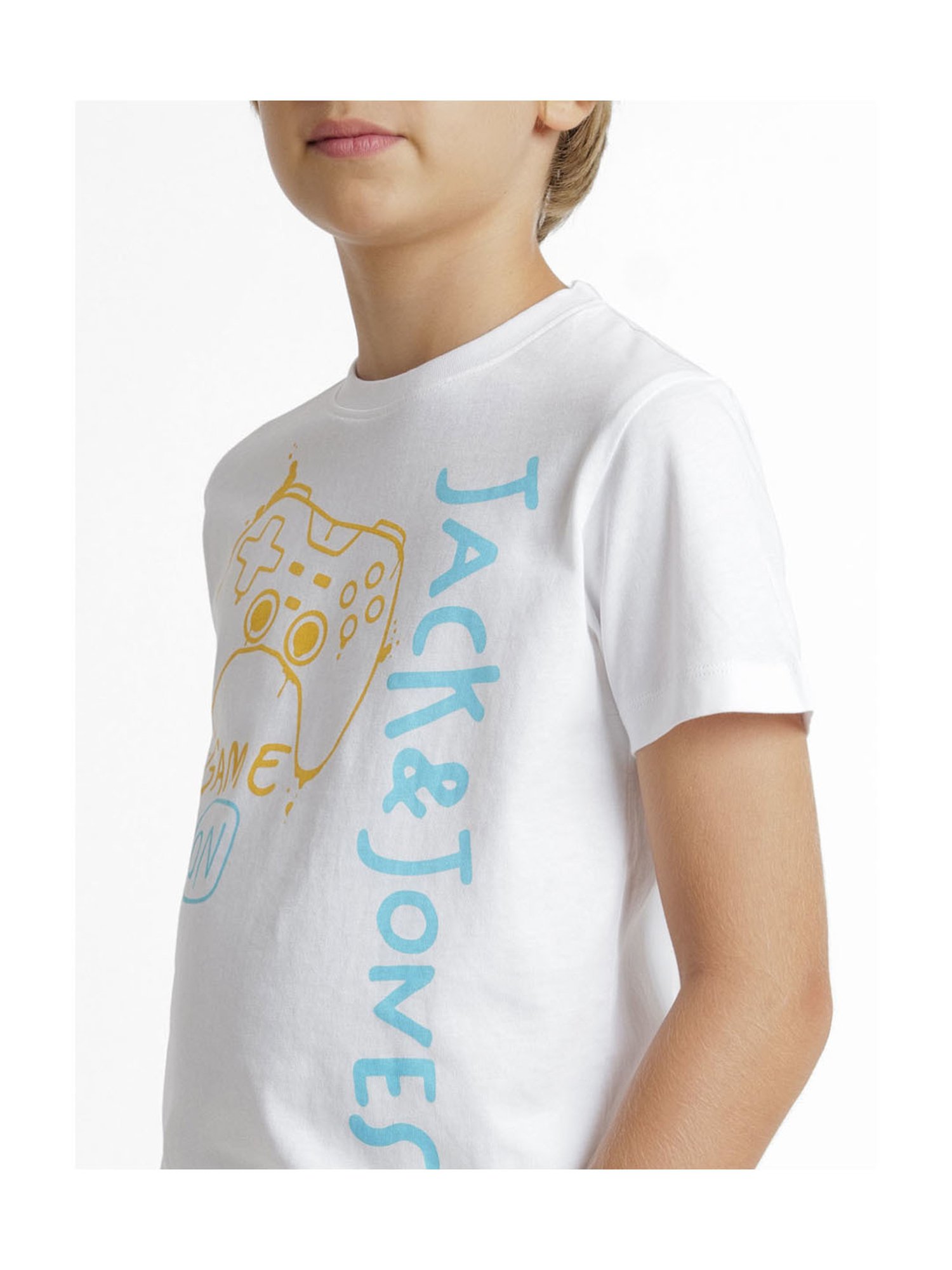 Jack & Jones Junior White Printed T-Shirt