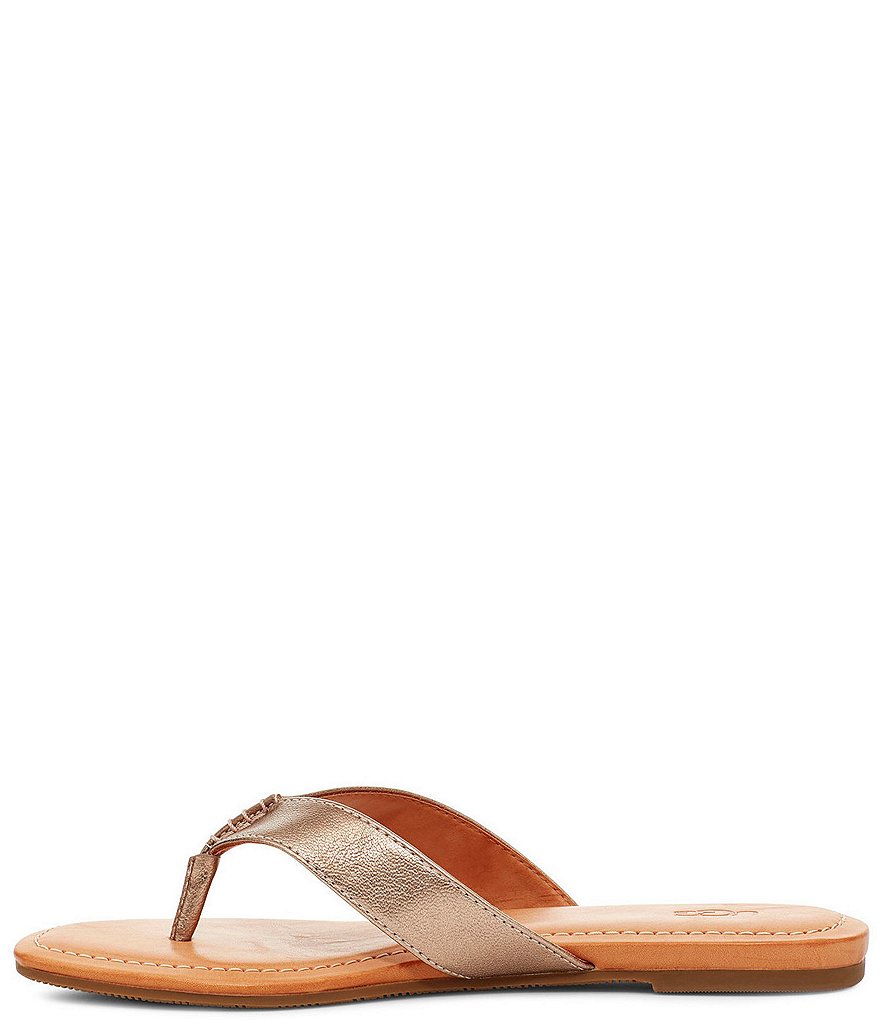 UGG&reg; Tuolumne Leather Flip Flops
