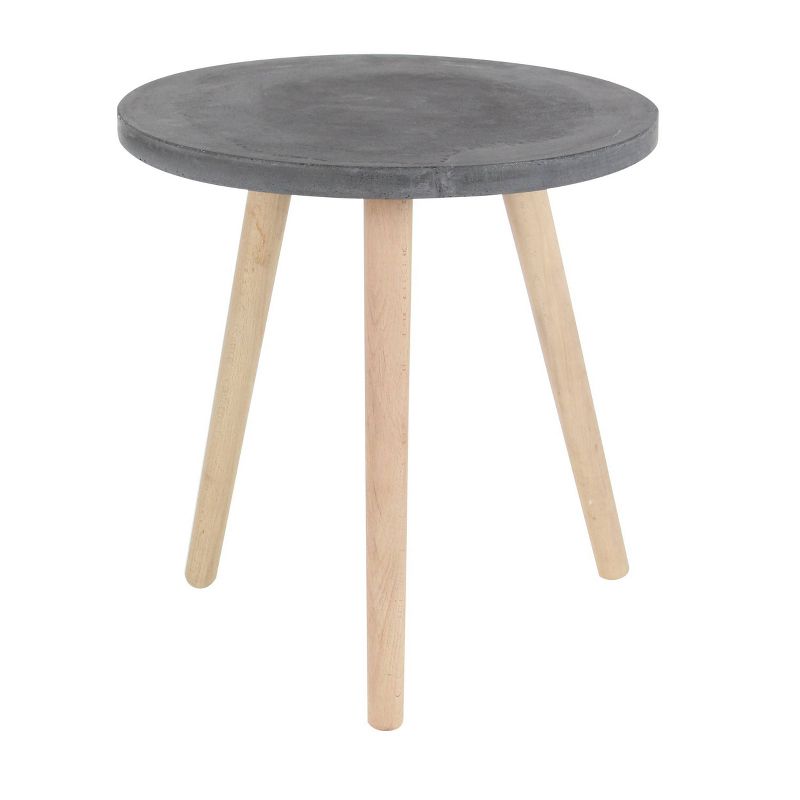 Wood Fiber Clay Patio Accent Table - Olivia & May